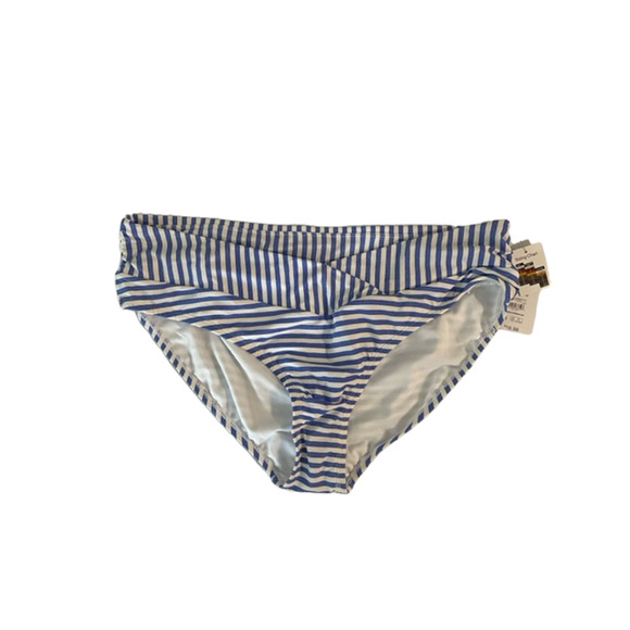 Time and Tru Blue White Bikini NWT Swim Bottom Size 1X (16W-18W) - Picture 1 of 3